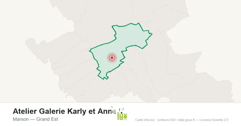 Carte de localisation : Atelier Galerie Karly et Anne V à Marson