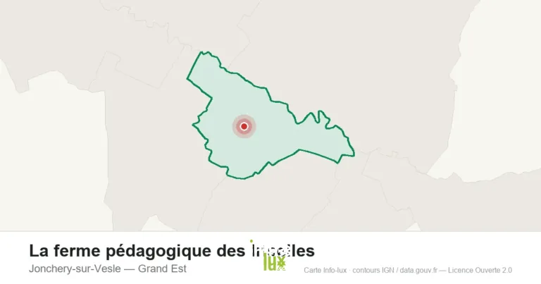 Carte de localisation : La ferme pédagogique des Iriselles à Jonchery-sur-Vesle
