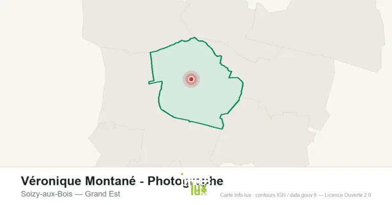 Carte de localisation : Véronique Montané - Photographe à Soizy-aux-Bois
