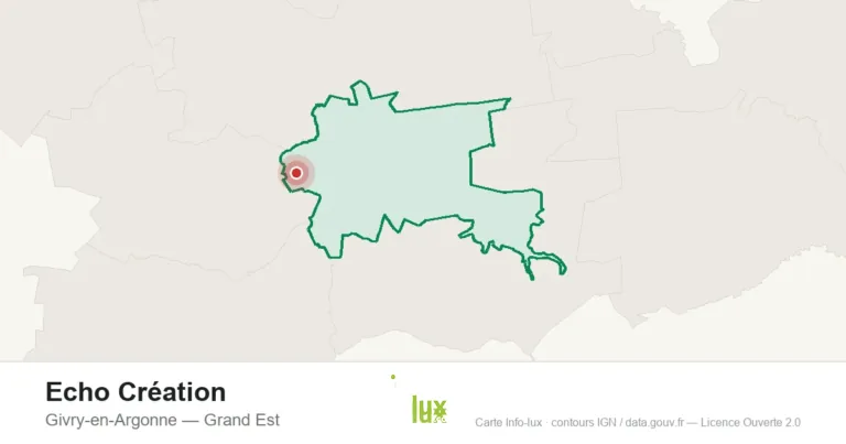 Carte de localisation : Echo Création à Givry-en-Argonne