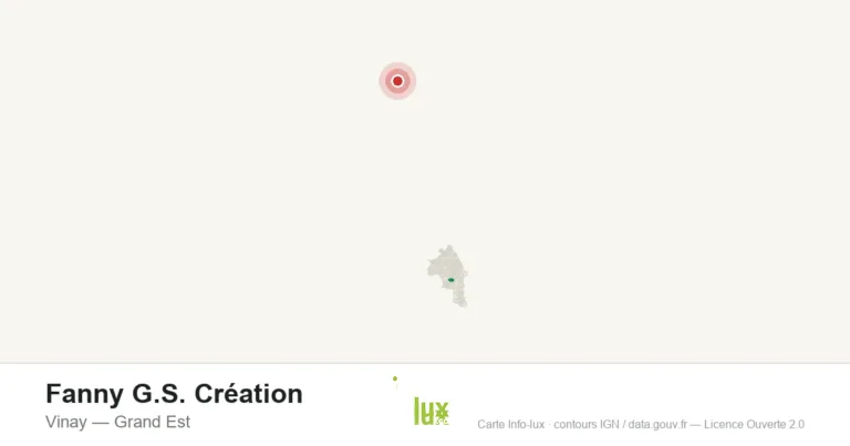 Carte de localisation : Fanny G.S. Création à Vinay