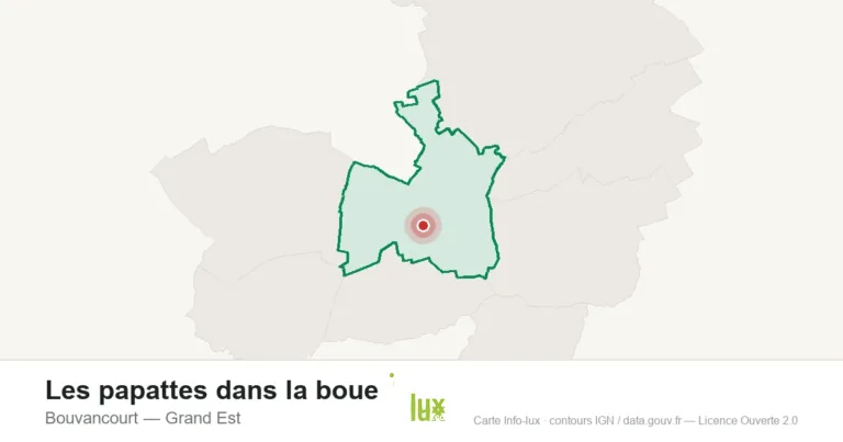 Carte de localisation : Les papattes dans la boue à Bouvancourt