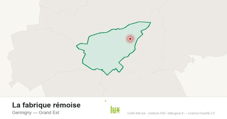 Carte de localisation : La fabrique rémoise à Germigny