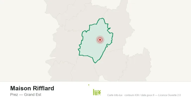 Carte de localisation : Maison Rifflard à Prez