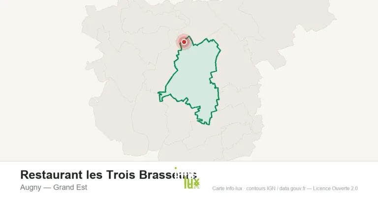 Carte de localisation : Restaurant les Trois Brasseurs à Augny