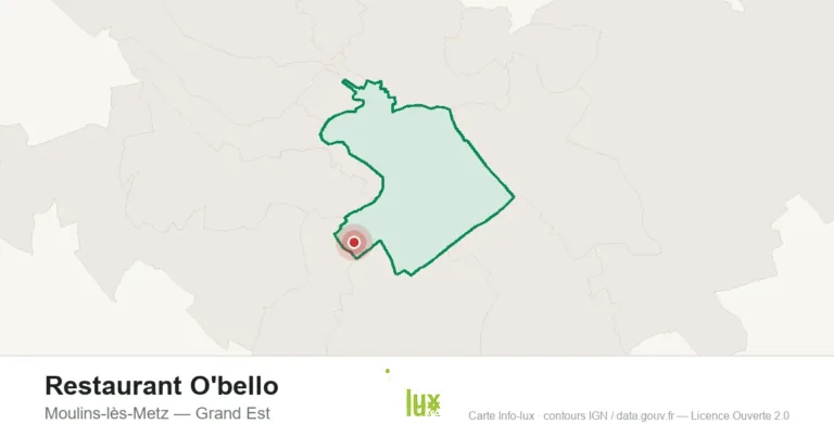 Carte de localisation : Restaurant O'bello à Moulins-lès-Metz