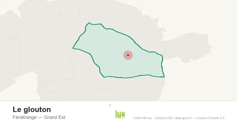 Carte de localisation : Le glouton à Fénétrange