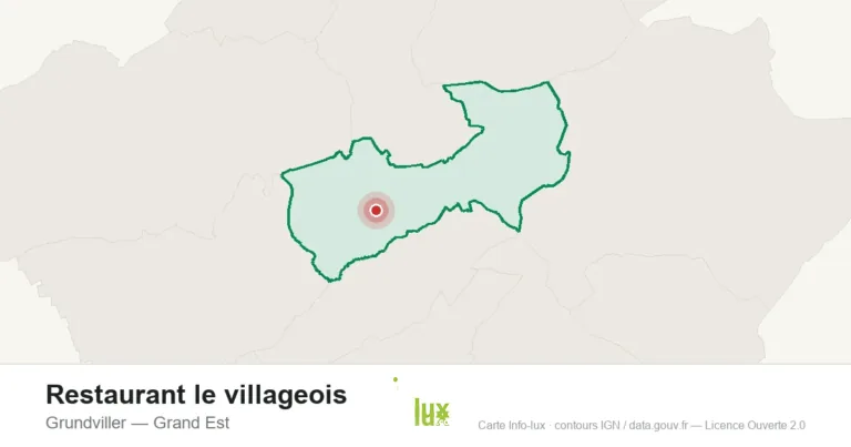 Carte de localisation : Restaurant le villageois à Grundviller