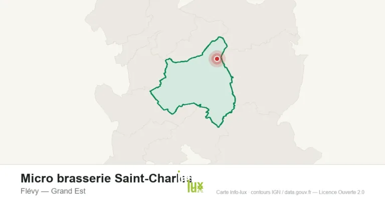 Carte de localisation : Micro brasserie Saint-Charles à Flévy