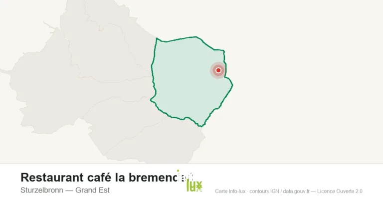 Carte de localisation : Restaurant café la bremendell à Sturzelbronn