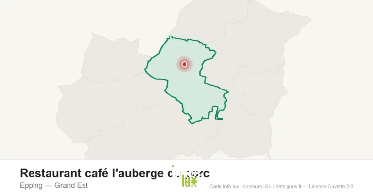 Carte de localisation : Restaurant café l'auberge du parc à Epping