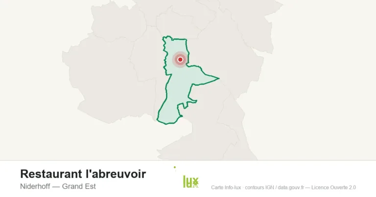 Carte de localisation : Restaurant l'abreuvoir à Niderhoff