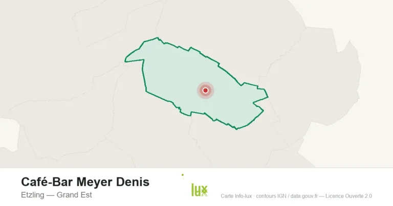 Carte de localisation : Café-Bar Meyer Denis à Etzling