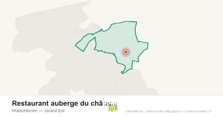 Carte de localisation : Restaurant auberge du château à Walschbronn
