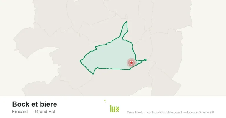 Carte de localisation : Bock et biere à Frouard