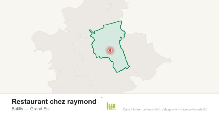 Carte de localisation : Restaurant chez raymond à Batilly