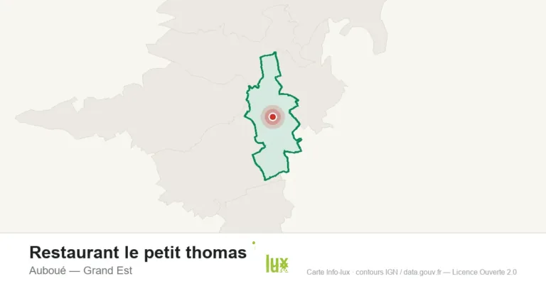 Carte de localisation : Restaurant le petit thomas à Auboué