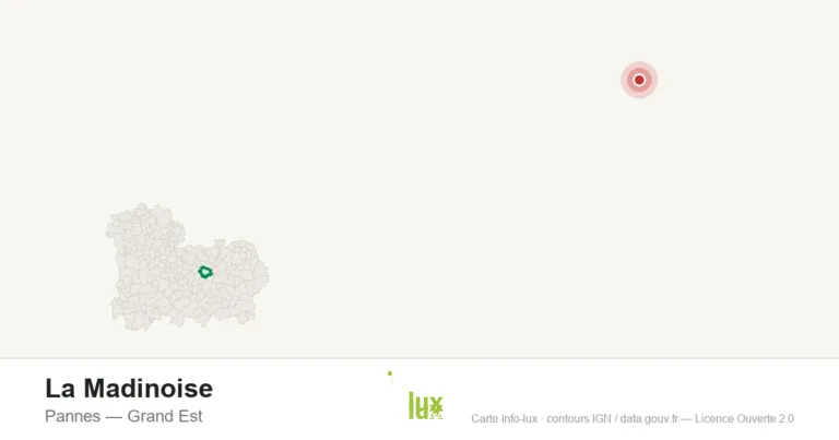 Carte de localisation : La Madinoise à Pannes