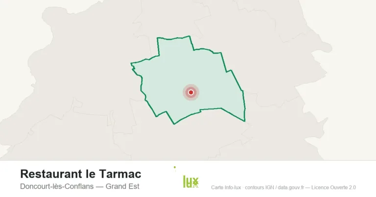 Carte de localisation : Restaurant le Tarmac à Doncourt-lès-Conflans