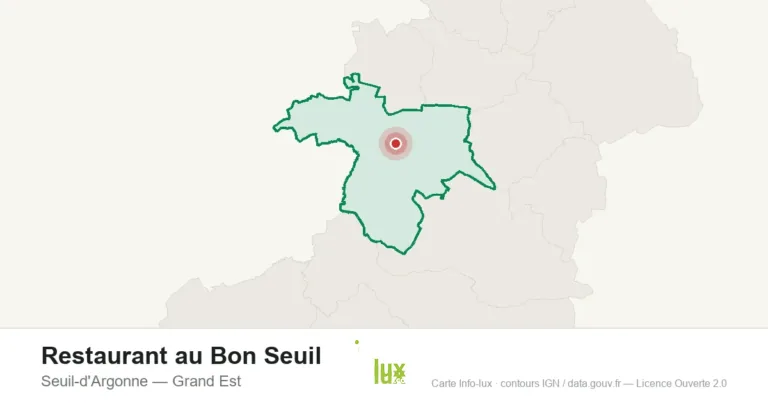Carte de localisation : Restaurant au Bon Seuil à Seuil-d'Argonne
