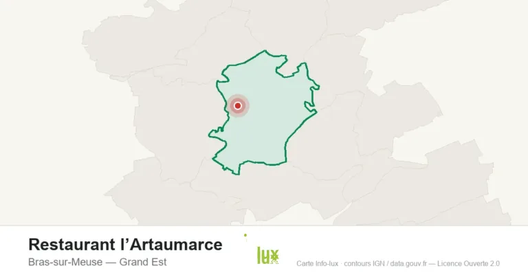 Carte de localisation : Restaurant l’Artaumarce à Bras-sur-Meuse