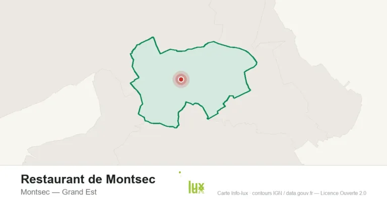 Carte de localisation : Restaurant de Montsec à Montsec