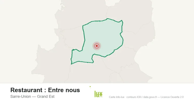 Carte de localisation : Restaurant : Entre nous à Sarre-Union