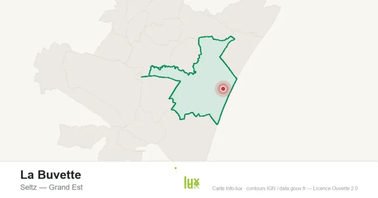 Carte de localisation : La Buvette à Seltz