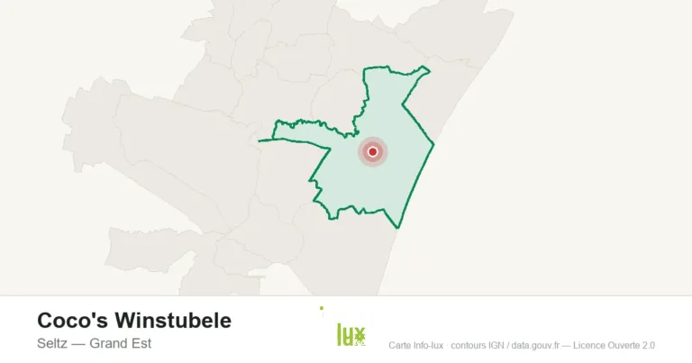 Carte de localisation : Coco's Winstubele à Seltz