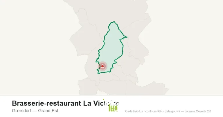 Carte de localisation : Brasserie-restaurant La Victoire à Gœrsdorf