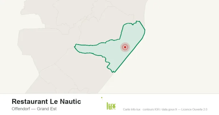 Carte de localisation : Restaurant Le Nautic à Offendorf
