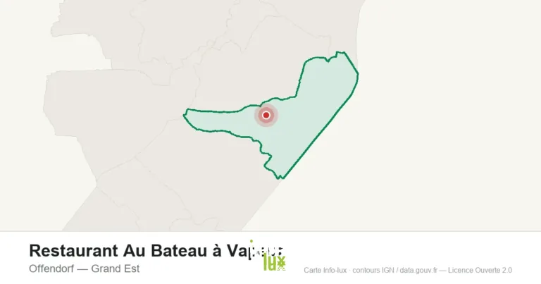 Carte de localisation : Restaurant Au Bateau à Vapeur à Offendorf