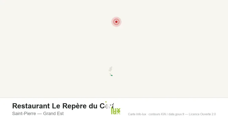 Carte de localisation : Restaurant Le Repère du Cerf à Saint-Pierre