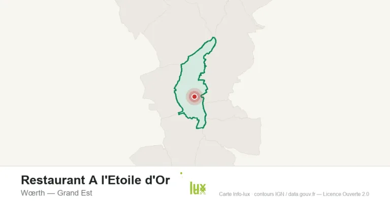 Carte de localisation : Restaurant A l'Etoile d'Or à Wœrth