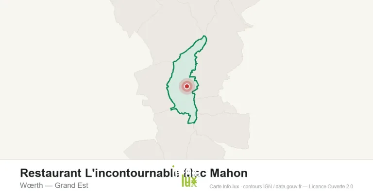 Carte de localisation : Restaurant L'incontournable Mac Mahon à Wœrth