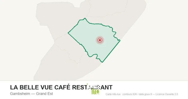 Carte de localisation : LA BELLE VUE CAFÉ RESTAURANT à Gambsheim