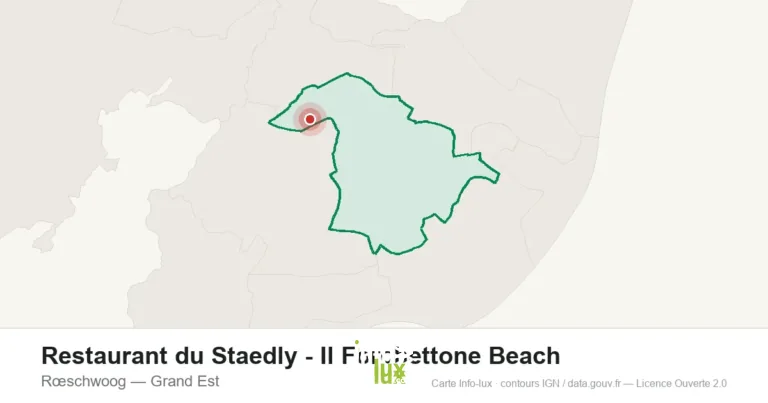 Carte de localisation : Restaurant du Staedly - Il Forchettone Beach à Rœschwoog