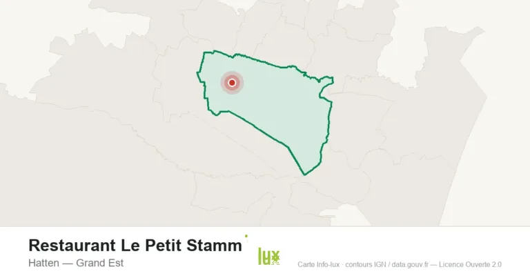 Carte de localisation : Restaurant Le Petit Stamm à Hatten