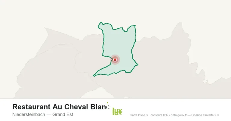 Carte de localisation : Restaurant Au Cheval Blanc à Niedersteinbach