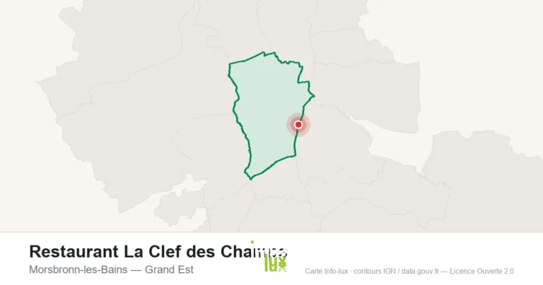 Carte de localisation : Restaurant La Clef des Champs à Morsbronn-les-Bains