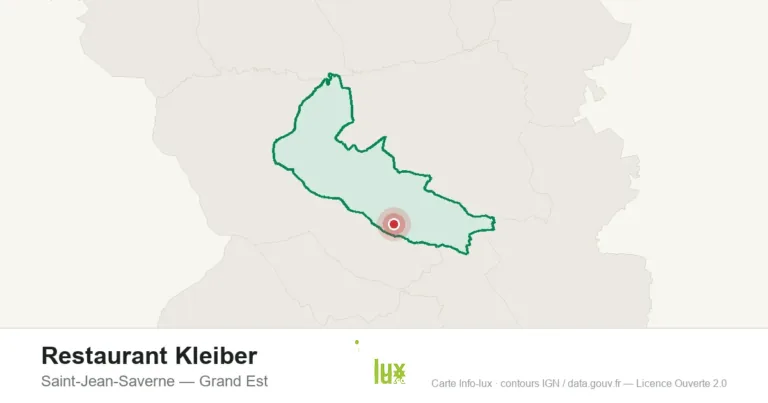 Carte de localisation : Restaurant Kleiber à Saint-Jean-Saverne