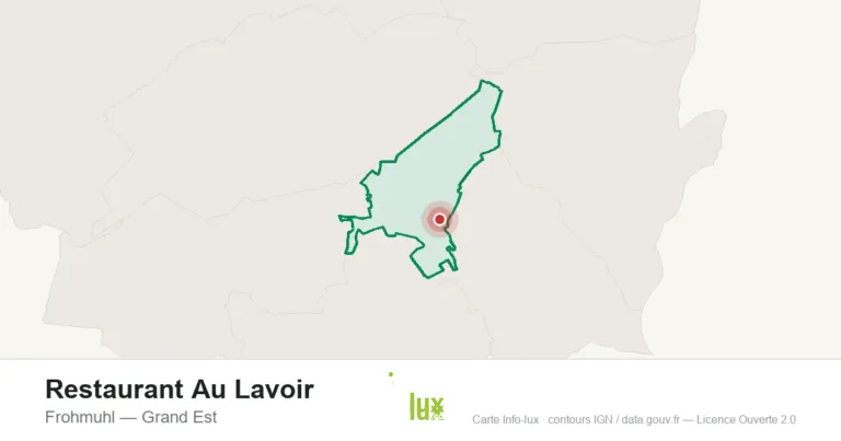 Carte de localisation : Restaurant Au Lavoir à Frohmuhl