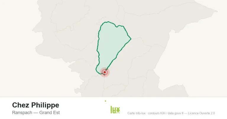 Carte de localisation : Chez Philippe à Ranspach