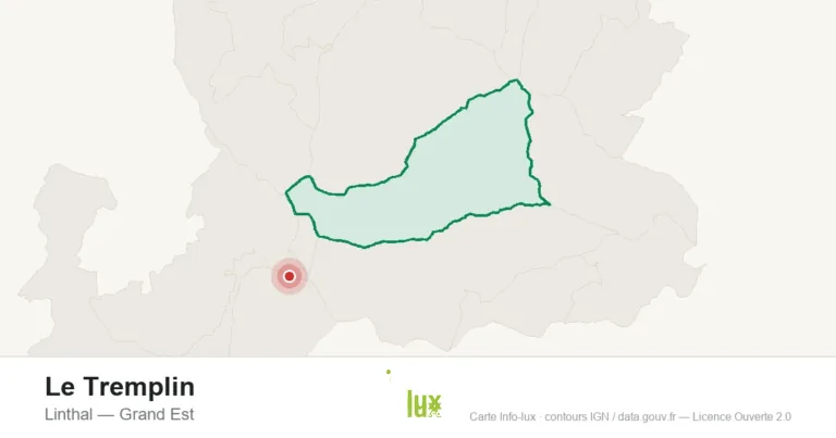 Carte de localisation : Le Tremplin à Linthal