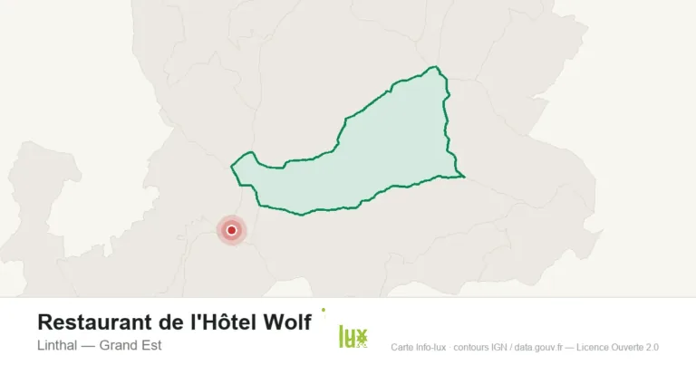 Carte de localisation : Restaurant de l'Hôtel Wolf à Linthal