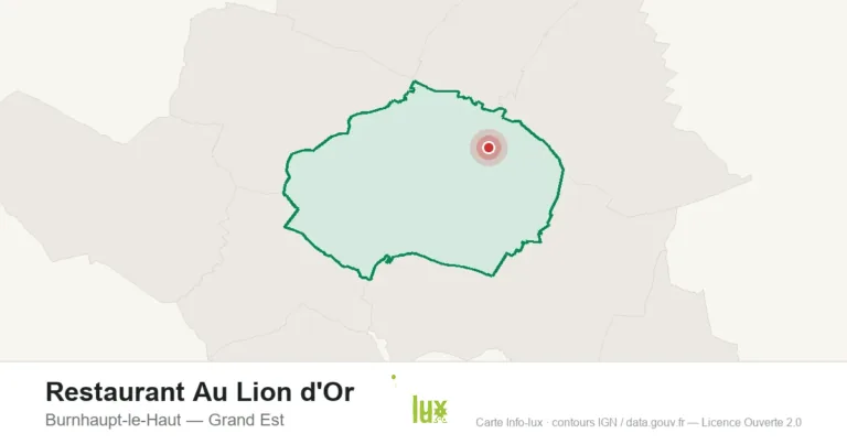 Carte de localisation : Restaurant Au Lion d'Or à Burnhaupt-le-Haut