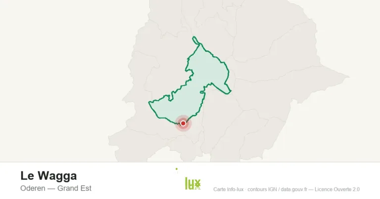 Carte de localisation : Le Wagga à Oderen