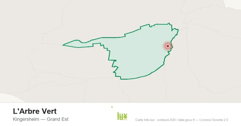 Carte de localisation : L'Arbre Vert à Kingersheim