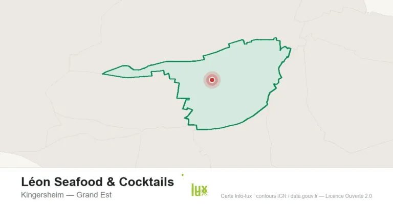 Carte de localisation : Léon Seafood & Cocktails à Kingersheim