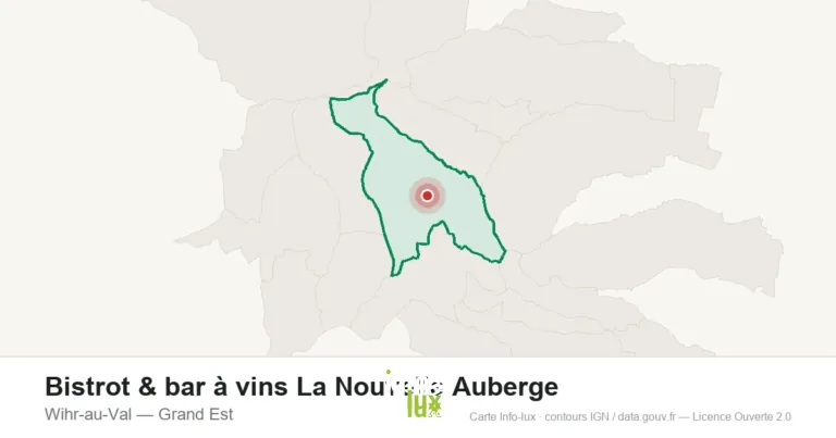 Carte de localisation : Bistrot & bar à vins La Nouvelle Auberge à Wihr-au-Val
